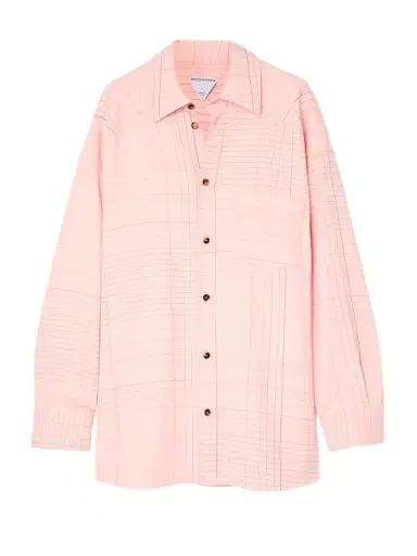 Bottega Veneta Checked Crepe Shirt | Thumbnail 1 Bottega Veneta Checked Crepe Shirt | Thumbnail 1