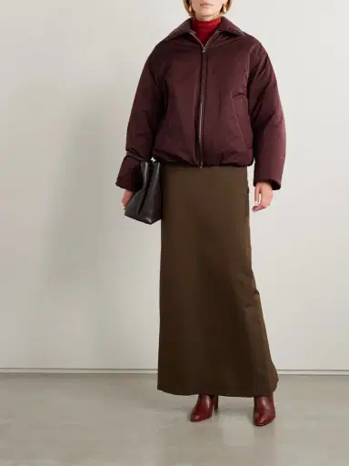Bottega Veneta Intrecciato eather-trimmed Shell Down Jacket | Thumbnail 2 Bottega Veneta Intrecciato eather-trimmed Shell Down Jacket | Thumbnail 2
