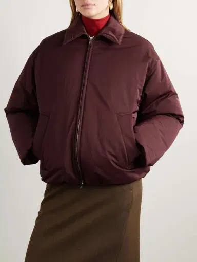 Bottega Veneta Intrecciato eather-trimmed Shell Down Jacket | Thumbnail 5 Bottega Veneta Intrecciato eather-trimmed Shell Down Jacket | Thumbnail 5
