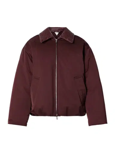 Bottega Veneta Intrecciato eather-trimmed Shell Down Jacket | Thumbnail 1 Bottega Veneta Intrecciato eather-trimmed Shell Down Jacket | Thumbnail 1