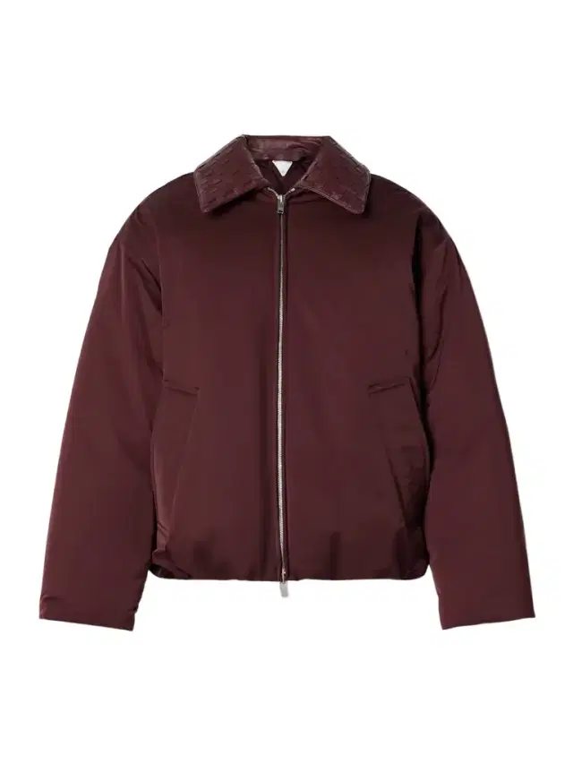 Intrecciato eather-trimmed Shell Down Jacket