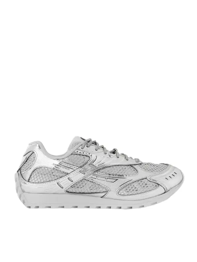Orbit Metallic Rubber, Mesh And Fishnet Sneakers