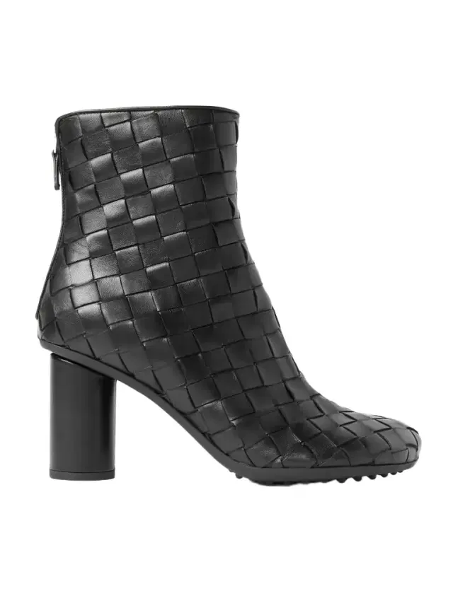 Atomic Intrecciato Leather Ankle Boots