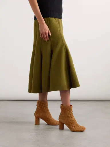 Bottega Veneta Atomic Intrecciato Suede Ankle Boots | Thumbnail 2 Bottega Veneta Atomic Intrecciato Suede Ankle Boots | Thumbnail 2