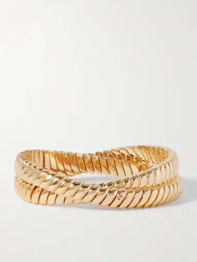 Roxanne Assoulin The Double Cobra Gold-tone Bracelet | Thumbnail 3 Roxanne Assoulin The Double Cobra Gold-tone Bracelet | Thumbnail 3