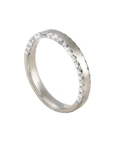 Yvonne Léon Grignotée 9-karat White Gold Diamond Ring | Thumbnail 1