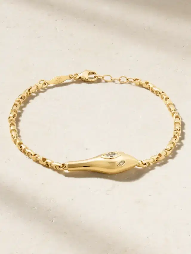 14-karat Gold Diamond Bracelet
