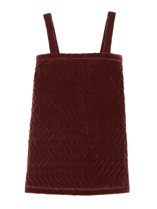 Quilted Cotton-velvet Mini Dress