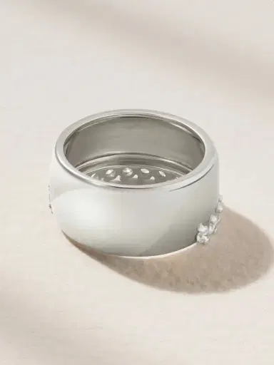 Yvonne Léon Grignotée 18-karat White Gold Diamond Ring | Thumbnail 3 Yvonne Léon Grignotée 18-karat White Gold Diamond Ring | Thumbnail 3