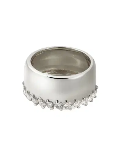 Yvonne Léon Grignotée 18-karat White Gold Diamond Ring | Thumbnail 1 Yvonne Léon Grignotée 18-karat White Gold Diamond Ring | Thumbnail 1