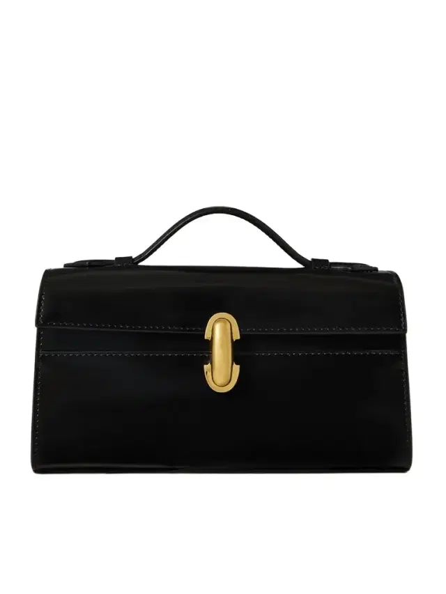 Symmetry Pochette Glossed-leather Tote