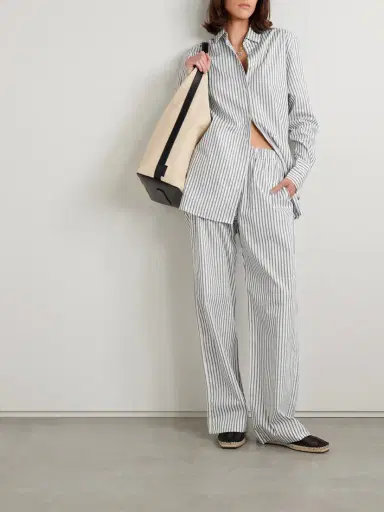 ÉTERNE Striped Cotton-poplin Shirt | Thumbnail 2 ÉTERNE Striped Cotton-poplin Shirt | Thumbnail 2