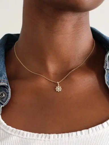 Jennifer Meyer Small 18-karat Gold Diamond Necklace | Thumbnail 2