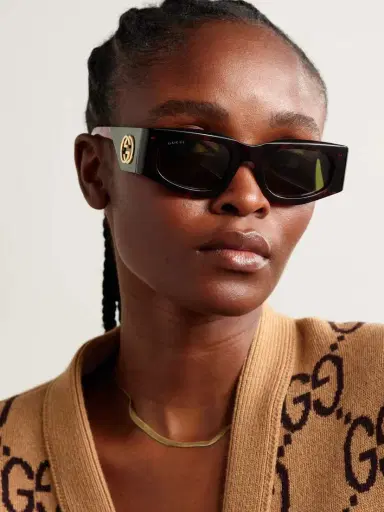 Gucci Eyewear Square-frame Tortoiseshell Acetate Sunglasses | Thumbnail 2 Gucci Eyewear Square-frame Tortoiseshell Acetate Sunglasses | Thumbnail 2