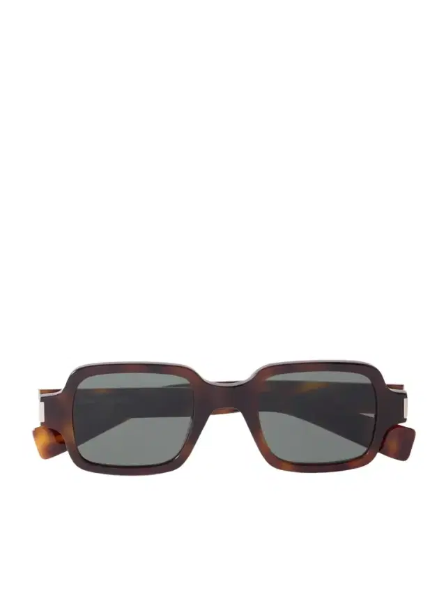 Square-frame Tortoiseshell Acetate Sunglasses