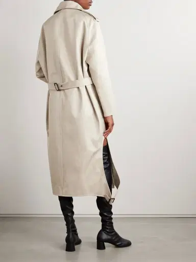 Courrèges Asymmetric Cotton-gabardine Trench Coat | Thumbnail 4 Courrèges Asymmetric Cotton-gabardine Trench Coat | Thumbnail 4
