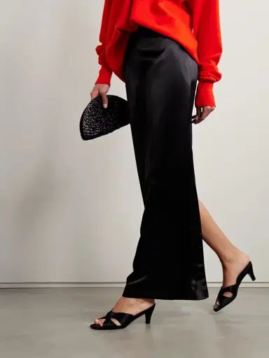 The Row Knotted Satin Mules | Thumbnail 2