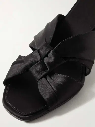 The Row Knotted Satin Mules | Thumbnail 4