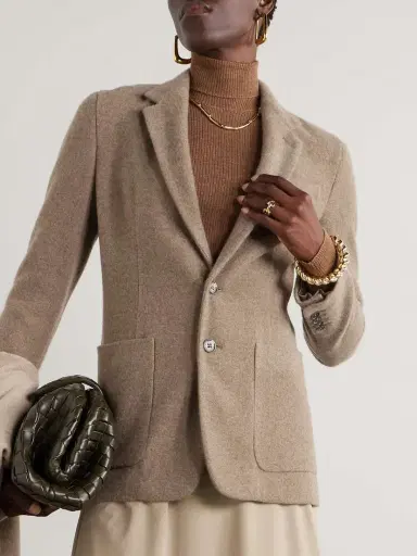 Ralph Lauren Collection Hailey Brushed-cashmere And Wool-blend Blazer | Thumbnail 3