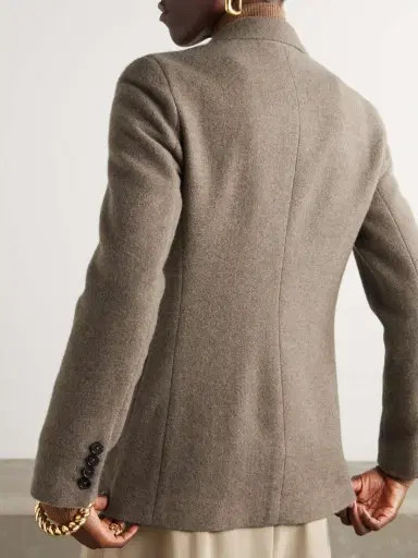 Ralph Lauren Collection Hailey Brushed-cashmere And Wool-blend Blazer | Thumbnail 4