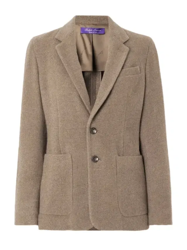 Hailey Brushed-cashmere And Wool-blend Blazer