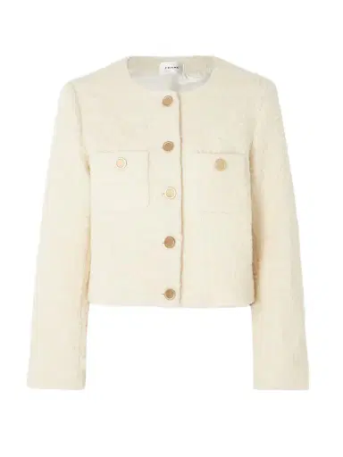 Frame Cropped Cotton-blend Bouclé-tweed Jacket | Thumbnail 1 Frame Cropped Cotton-blend Bouclé-tweed Jacket | Thumbnail 1