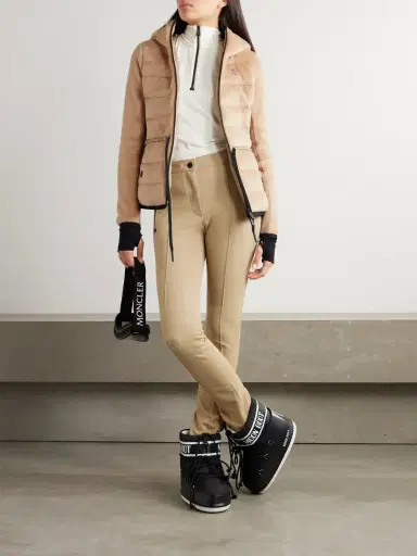 Moncler Grenoble Fleece Quilted Hooded Jacket | Thumbnail 2