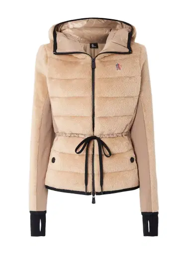 Moncler Grenoble Fleece Quilted Hooded Jacket | Thumbnail 1