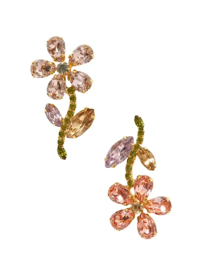 Dorian Gold-plated Crystal Earrings