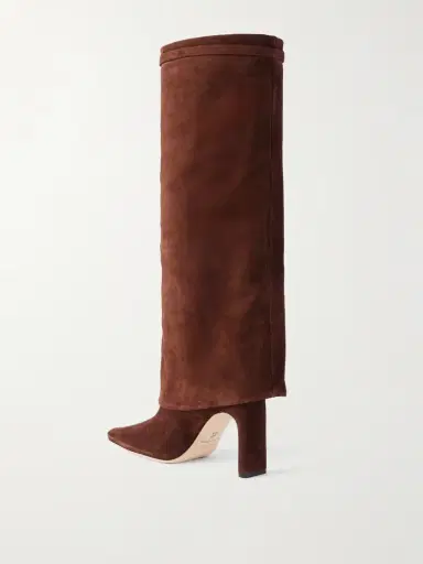 Staud Wally Buckled Suede Knee Boots | Thumbnail 3
