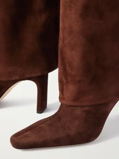 Staud Wally Buckled Suede Knee Boots | Thumbnail 4