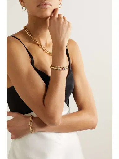 David Yurman Cable Classics 18-karat Gold Diamond Cuff | Thumbnail 4 David Yurman Cable Classics 18-karat Gold Diamond Cuff | Thumbnail 4
