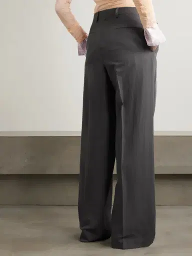 Dries Van Noten Pleated Wool-blend Twill Wide-leg Pants | Thumbnail 3
