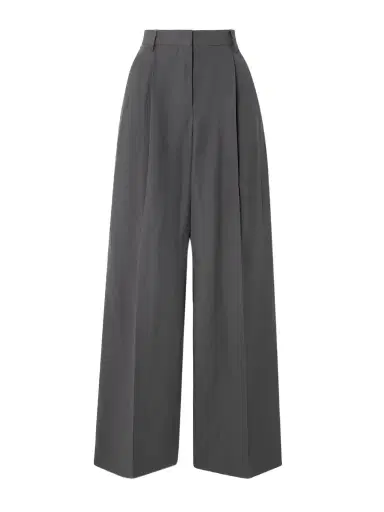 Dries Van Noten Pleated Wool-blend Twill Wide-leg Pants | Thumbnail 1
