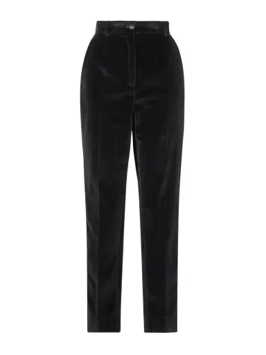 Dolce & Gabbana Satin-trimmed Cotton-blend Velvet Slim-leg Pants | Thumbnail 1 Dolce & Gabbana Satin-trimmed Cotton-blend Velvet Slim-leg Pants | Thumbnail 1