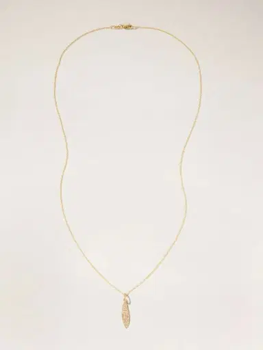 Ileana Makri Leaf 18-karat Gold Diamond Necklace | Thumbnail 4 Ileana Makri Leaf 18-karat Gold Diamond Necklace | Thumbnail 4