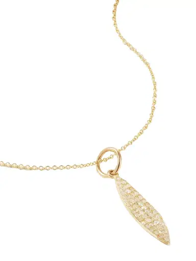 Ileana Makri Leaf 18-karat Gold Diamond Necklace | Thumbnail 1 Ileana Makri Leaf 18-karat Gold Diamond Necklace | Thumbnail 1
