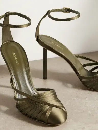 Ferragamo Ermelia 95 Satin Point-toe Pumps | Thumbnail 4 Ferragamo Ermelia 95 Satin Point-toe Pumps | Thumbnail 4