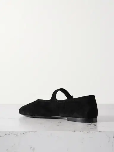 The Row Boheme Suede Mary Jane Flats | Thumbnail 3