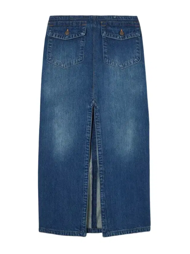 Organic Denim Midi Skirt