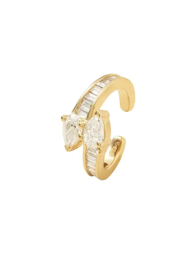 Saturn 18-karat Gold Diamond Ear Cuff