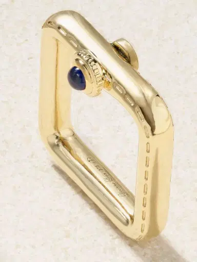 Yvonne Léon Bague Gousset 9-karat Gold, Sapphire And Diamond Ring | Thumbnail 4 Yvonne Léon Bague Gousset 9-karat Gold, Sapphire And Diamond Ring | Thumbnail 4
