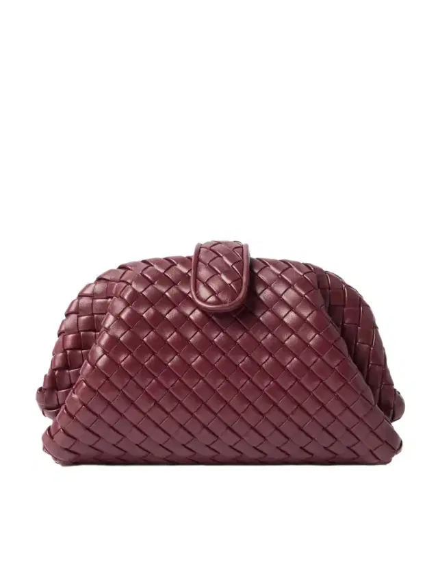 Lauren 1980 Small Intrecciato Leather Clutch