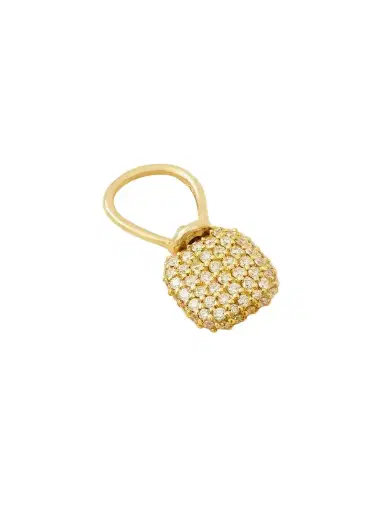 Marla Aaron Allstone Itty Bitty Squircle 18-karat Gold Diamond Pendant | Thumbnail 1 Marla Aaron Allstone Itty Bitty Squircle 18-karat Gold Diamond Pendant | Thumbnail 1