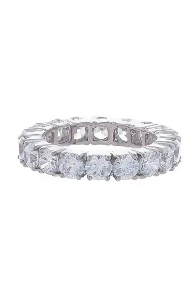FANTASIA by DESERIO 4 Prong Eternity Band | Thumbnail 1