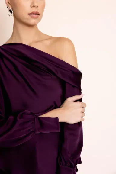 Simkhai Alice Top - Plum | Thumbnail 3