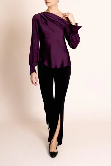 Simkhai Alice Top - Plum | Thumbnail 4