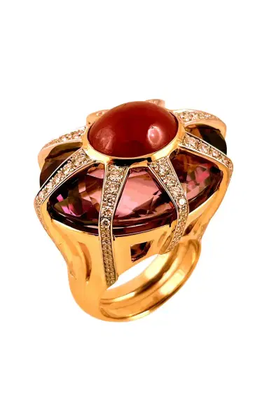 TONY DUQUETTE Amethyst Ruby Star Ring | Thumbnail 1