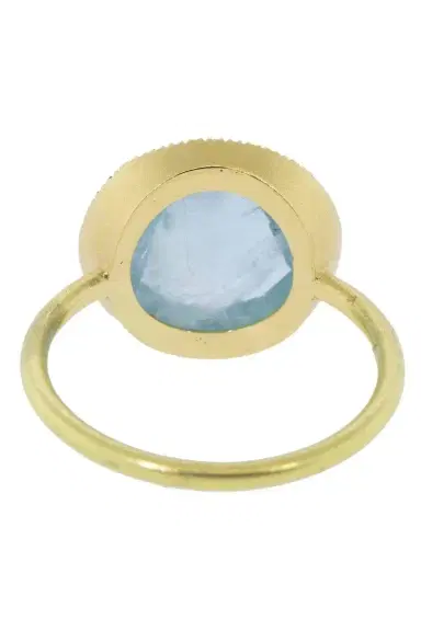 IRENE NEUWIRTH JEWELRY Aquamarine and Diamond Pave Ring | Thumbnail 4