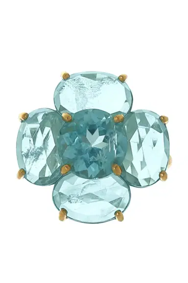 IRENE NEUWIRTH JEWELRY Aquamarine Flower Ring | Thumbnail 1